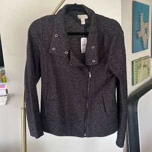 LOFT moto blazer twill blazer